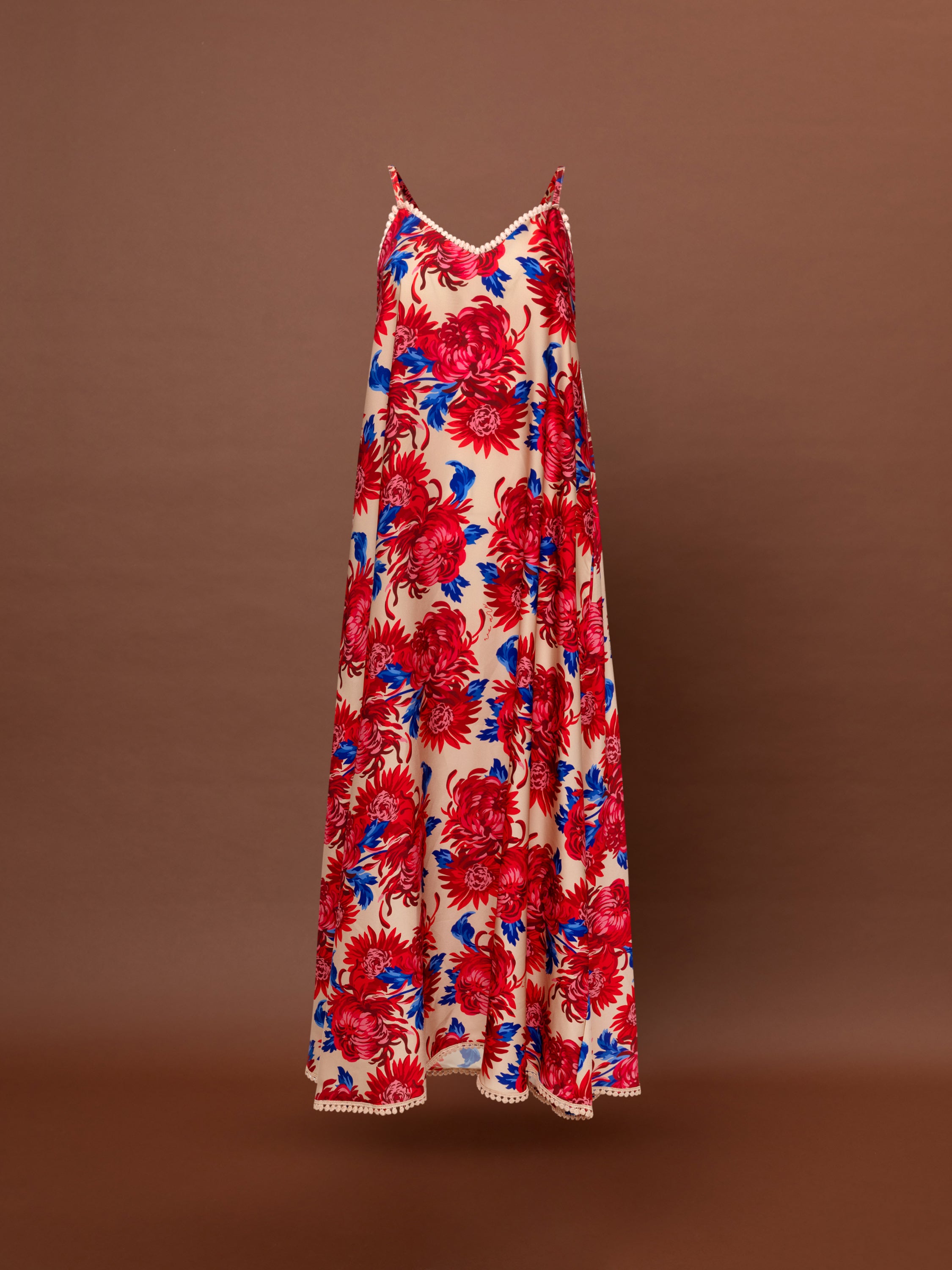 A-LINE MAXI DRESS CHRYSANTHEMA BEIGE