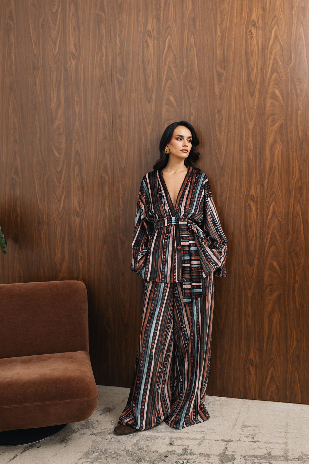 Elora velvet kimono