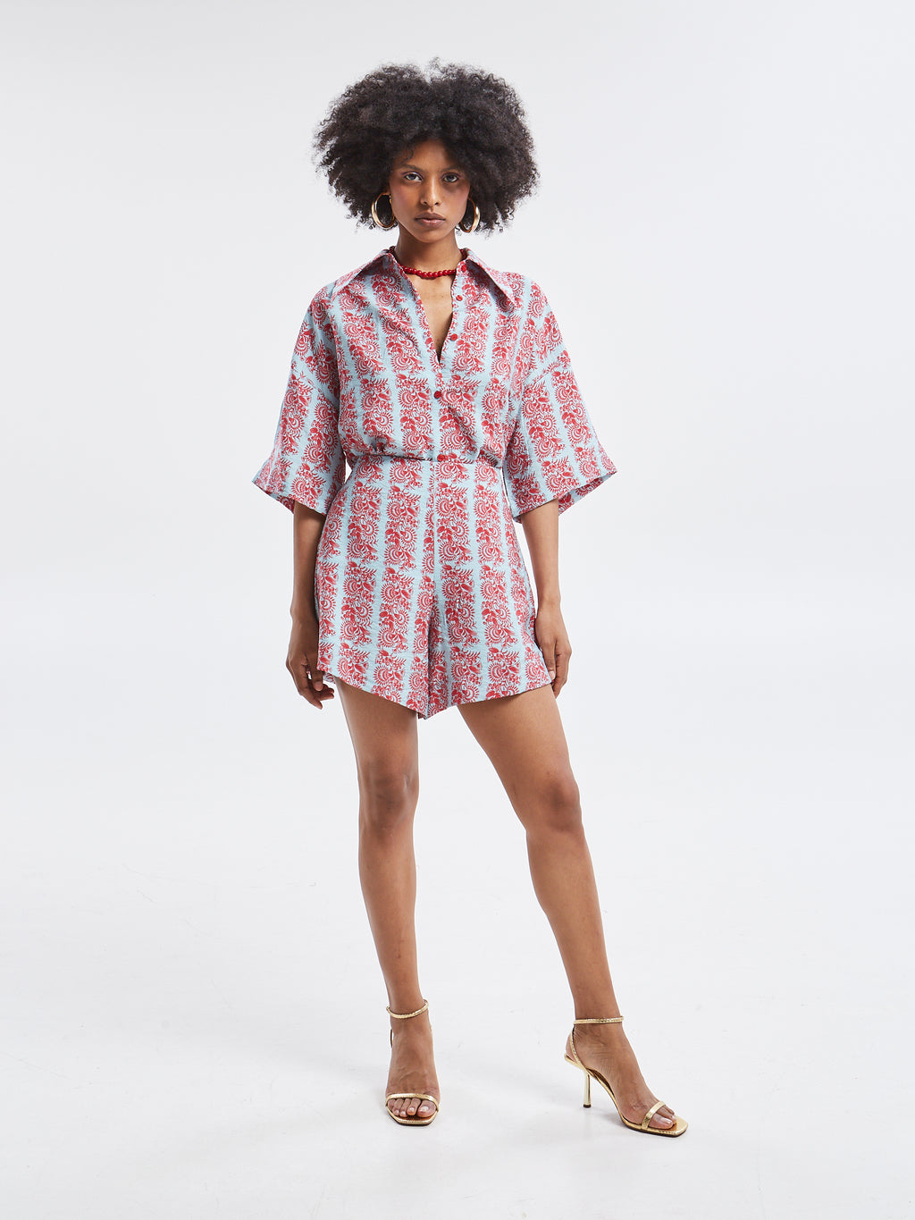 Frances rayon floral shirt