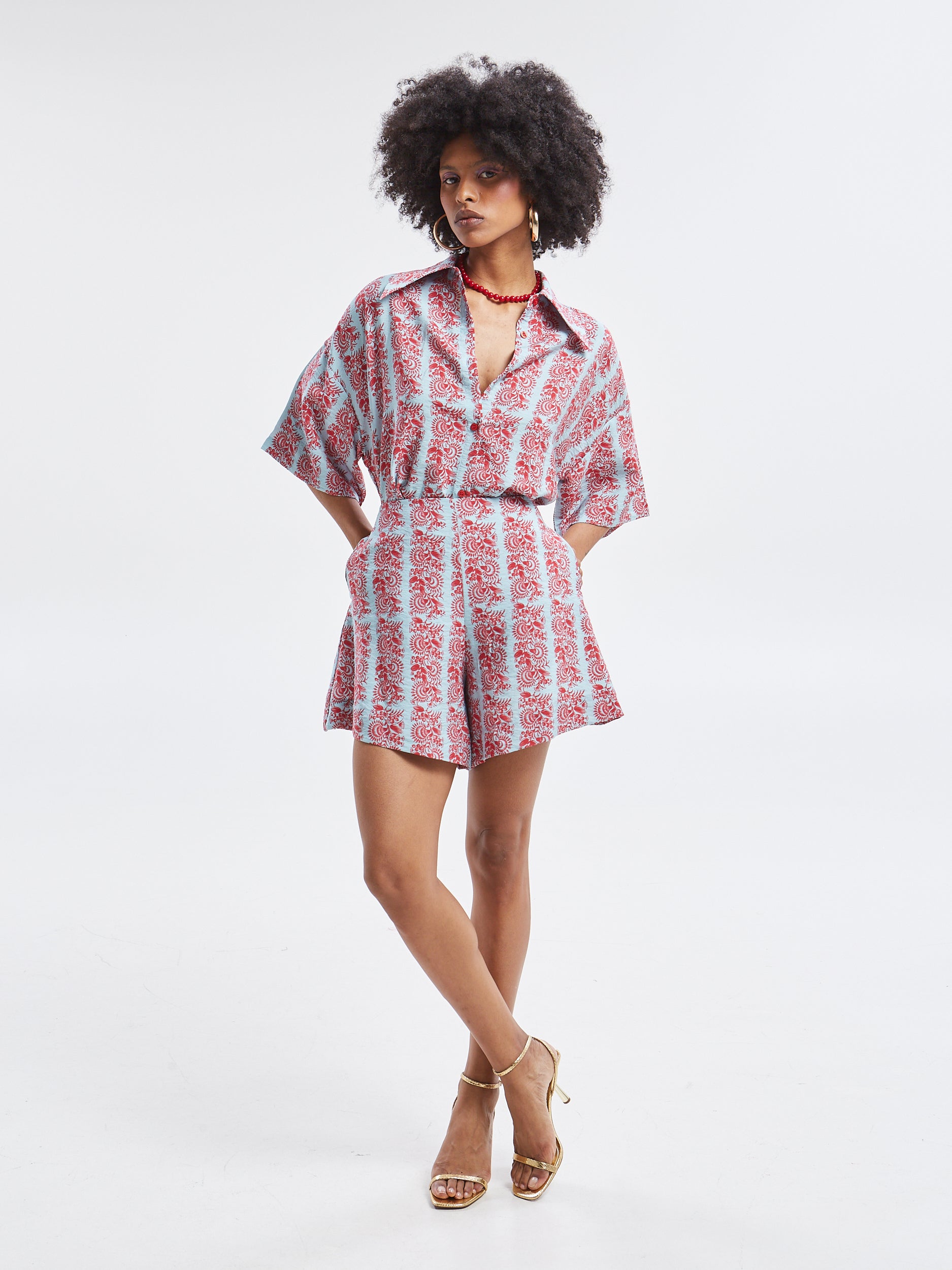 Frances rayon floral shorts
