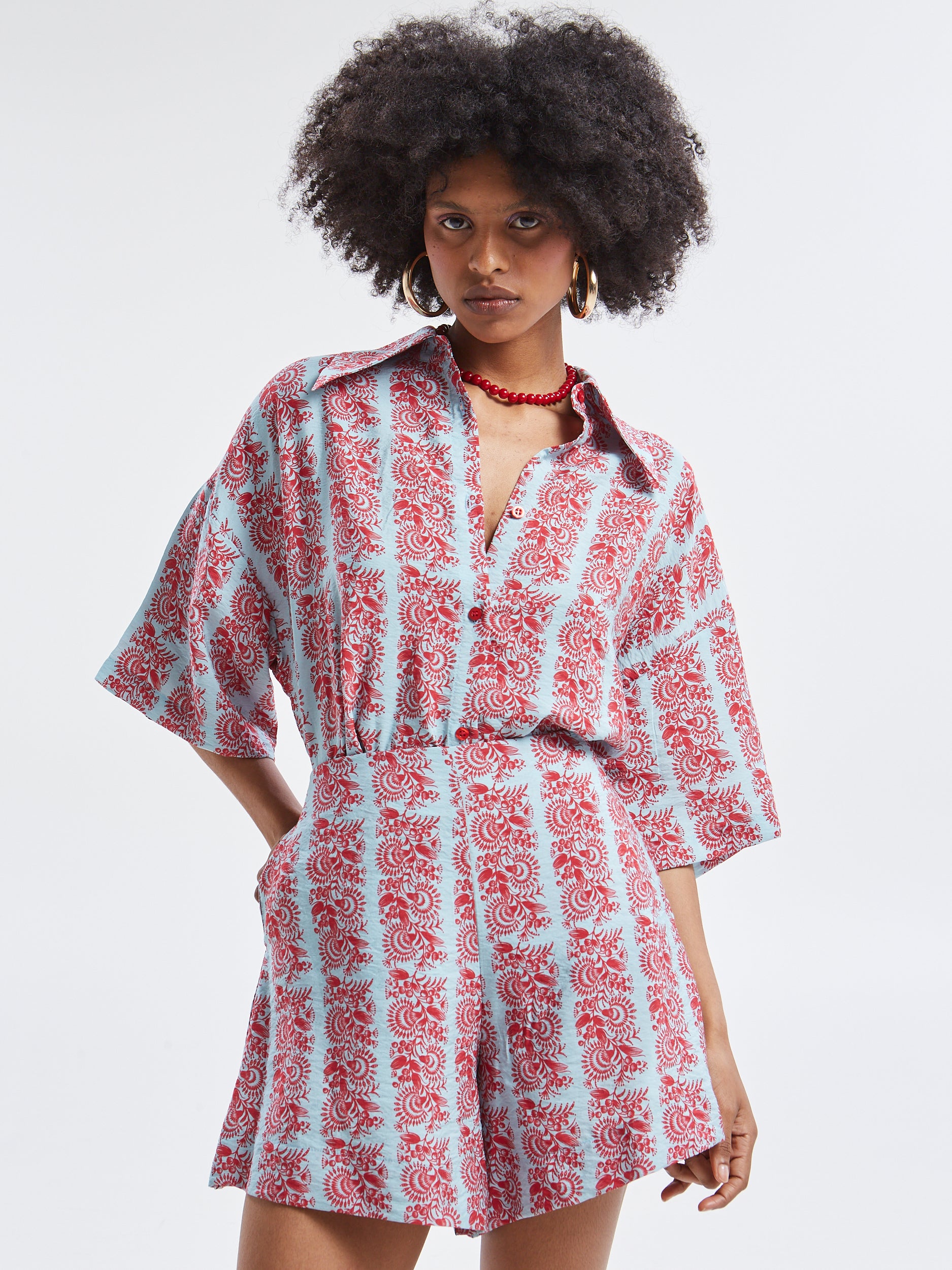 Frances rayon floral shorts