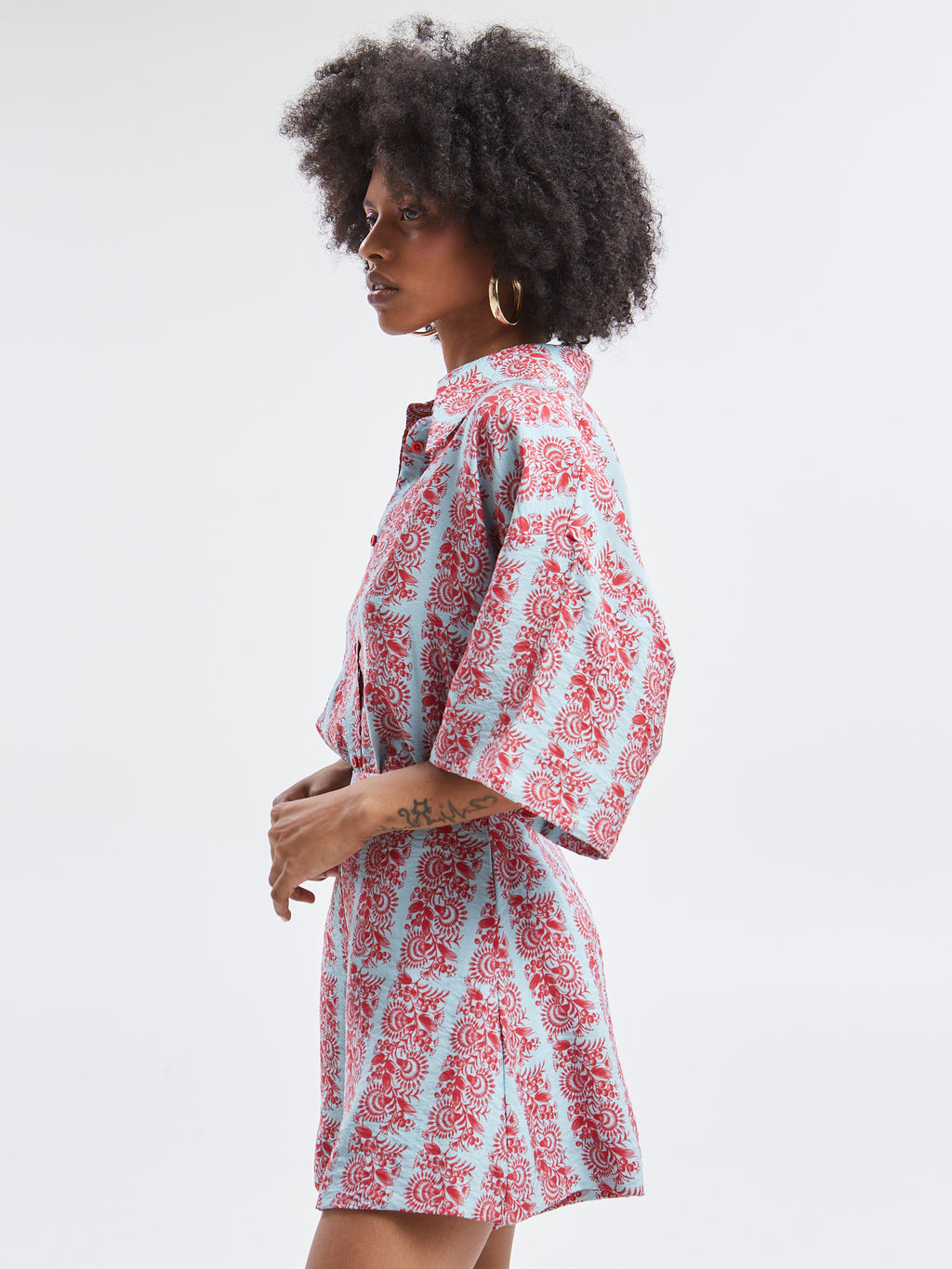 Frances rayon floral shirt