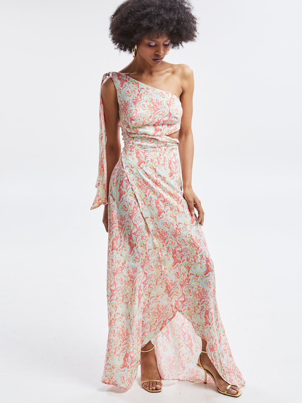 Ariselle cupro wrap skirt