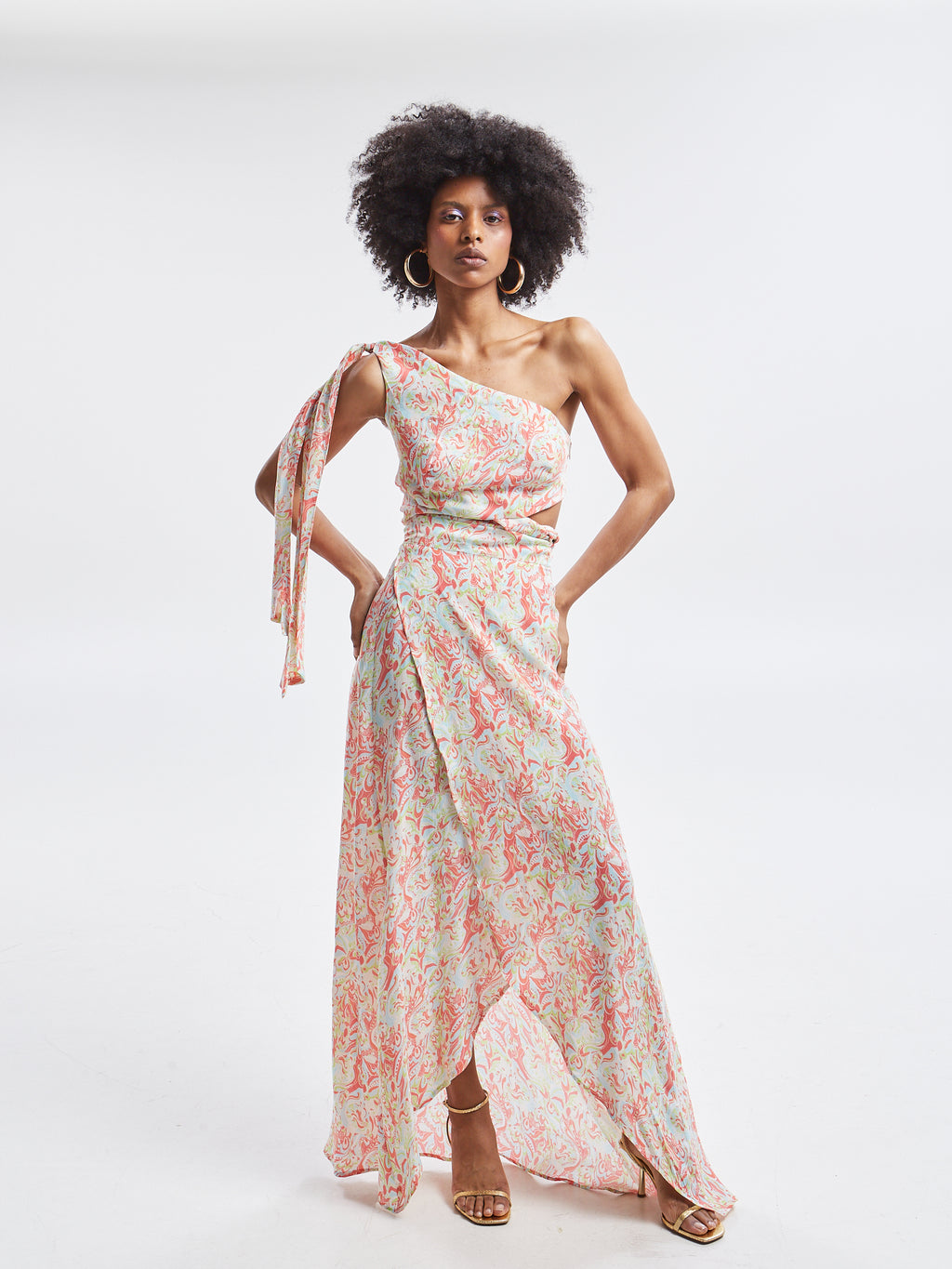 Ariselle cupro wrap skirt