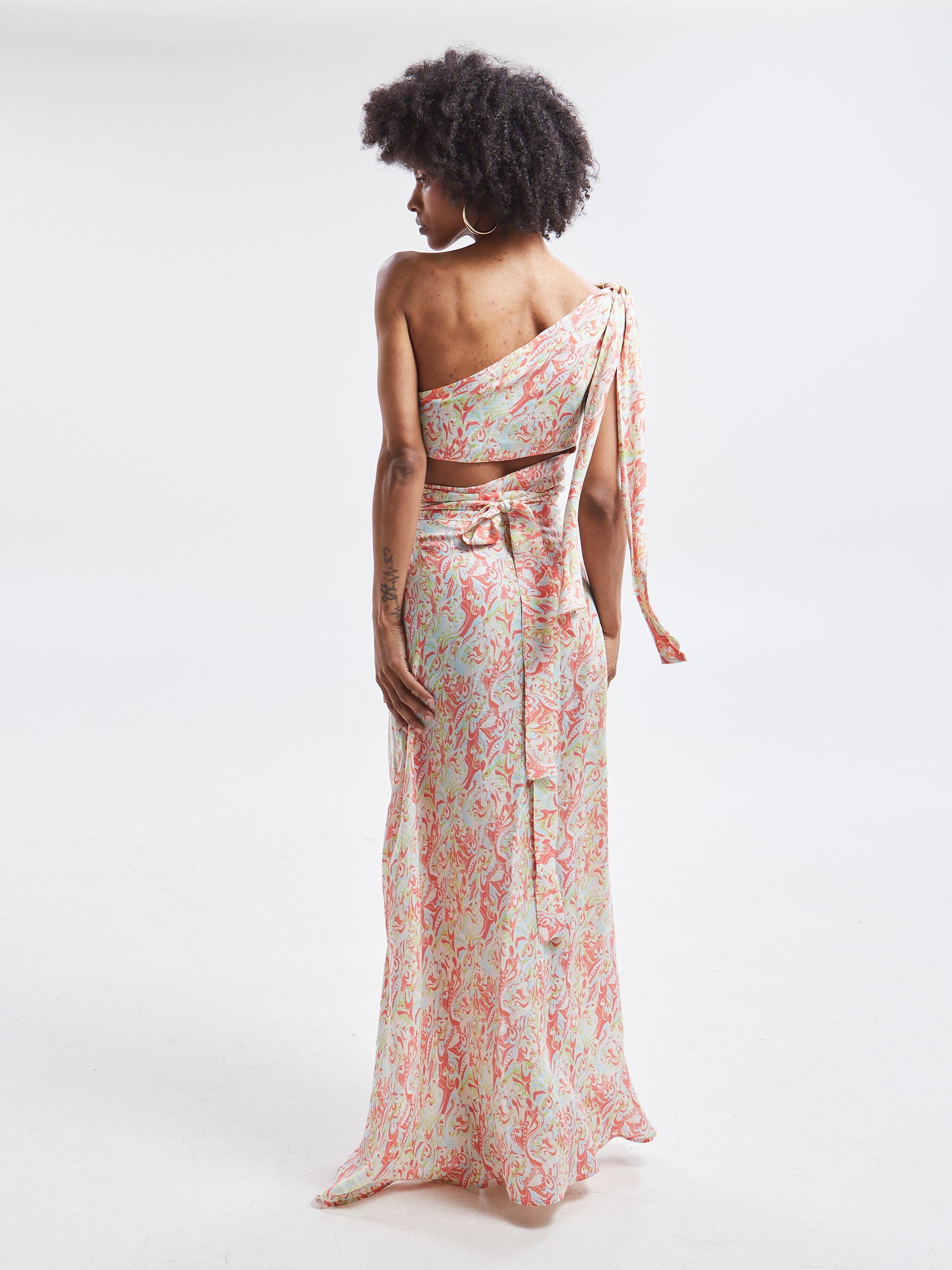 Ariselle cupro one shoulder top