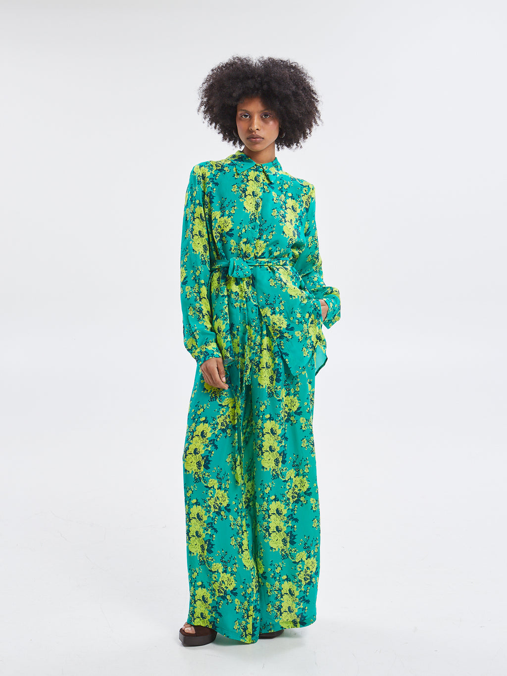 Tahlia cupro floral pants