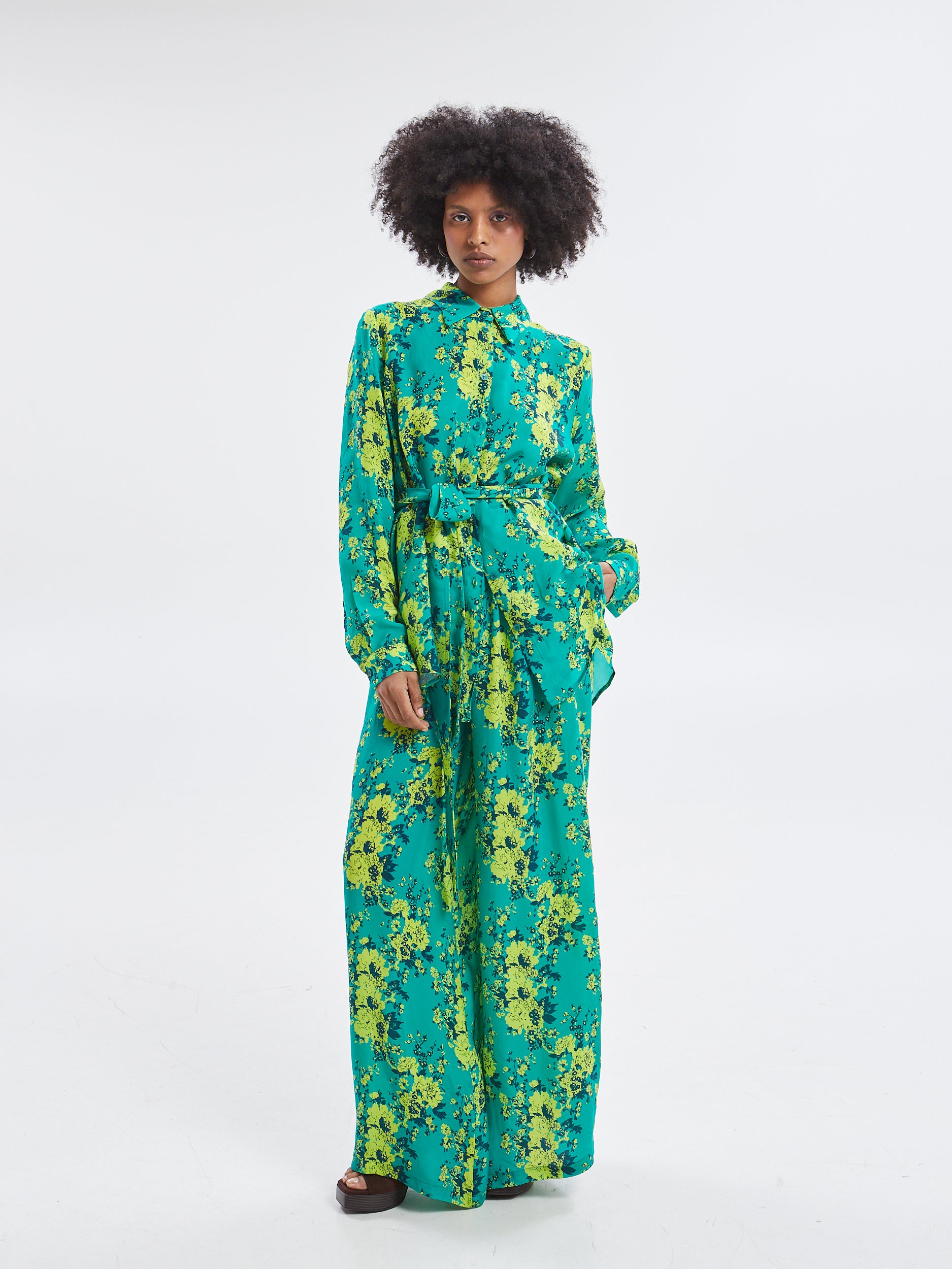 Tahlia cupro floral pants