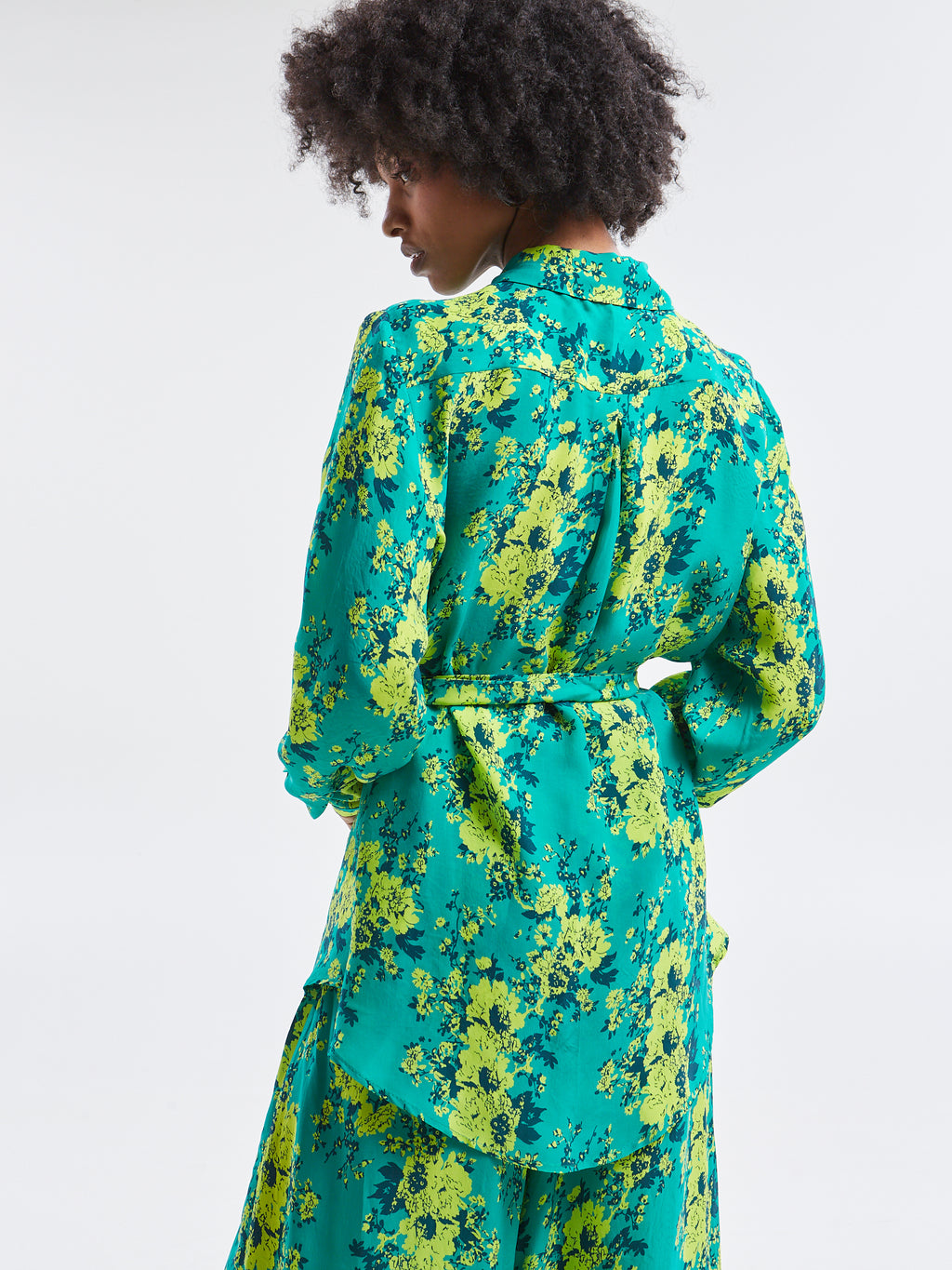 Tahlia cupro floral shirt